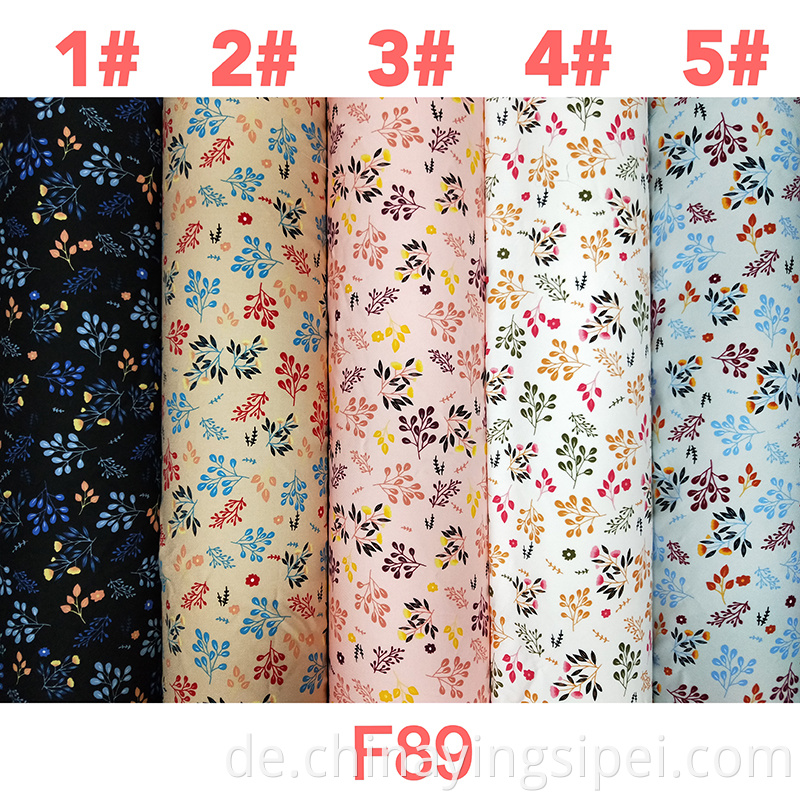 Verkauf kleiner Blumen mittelgroße Gewicht 100% Rayon Fabric Twill Weihnachten Stoff 100% Rayon